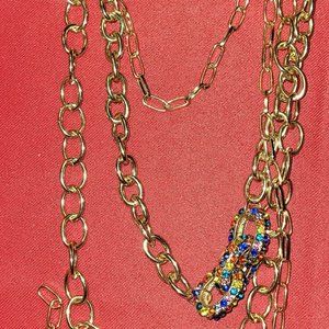 NY&Co. Goldtone Beaded Chain-Link Necklace